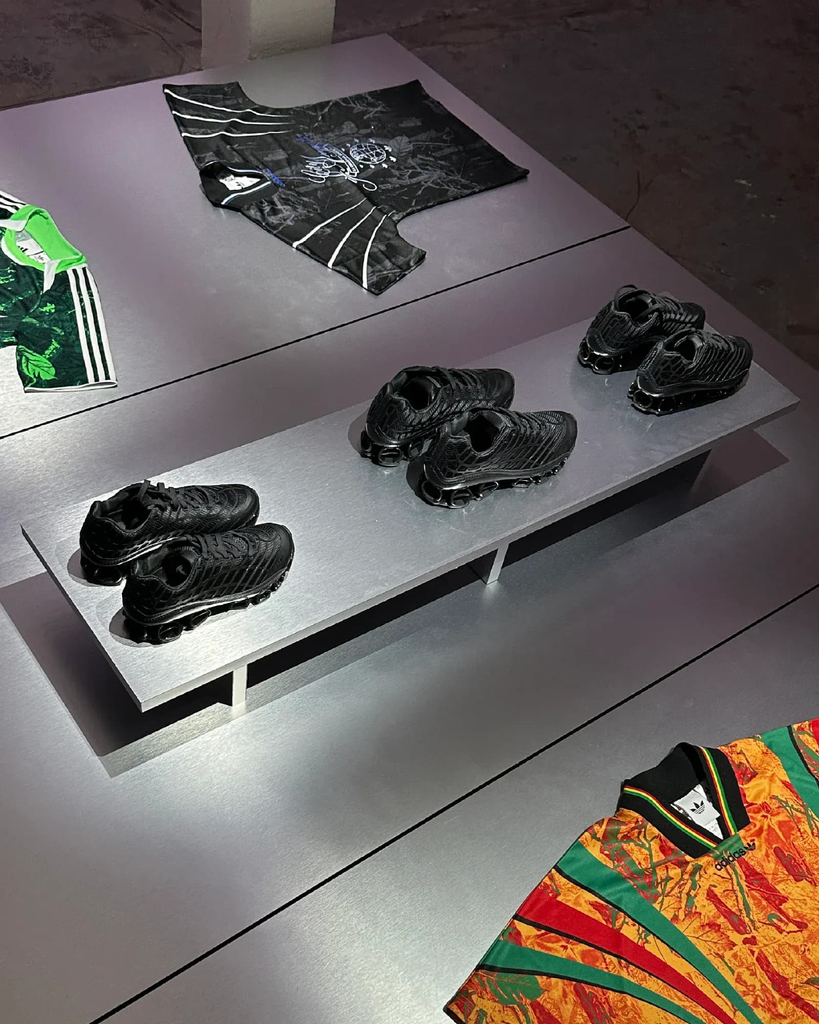 adidas F50 Megaride at JAH JAH Showroom during PFW 2025 (Source: ARCHIVE.pdf)