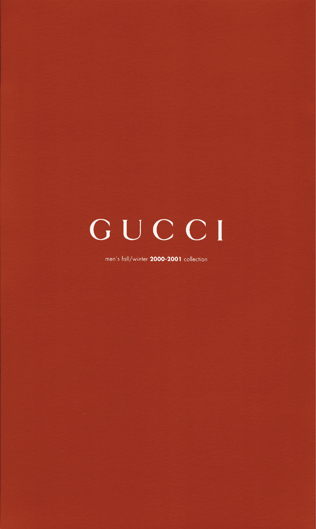 Cover photo for 'Gucci A/W00 Menswear Lookbook' by Gucci