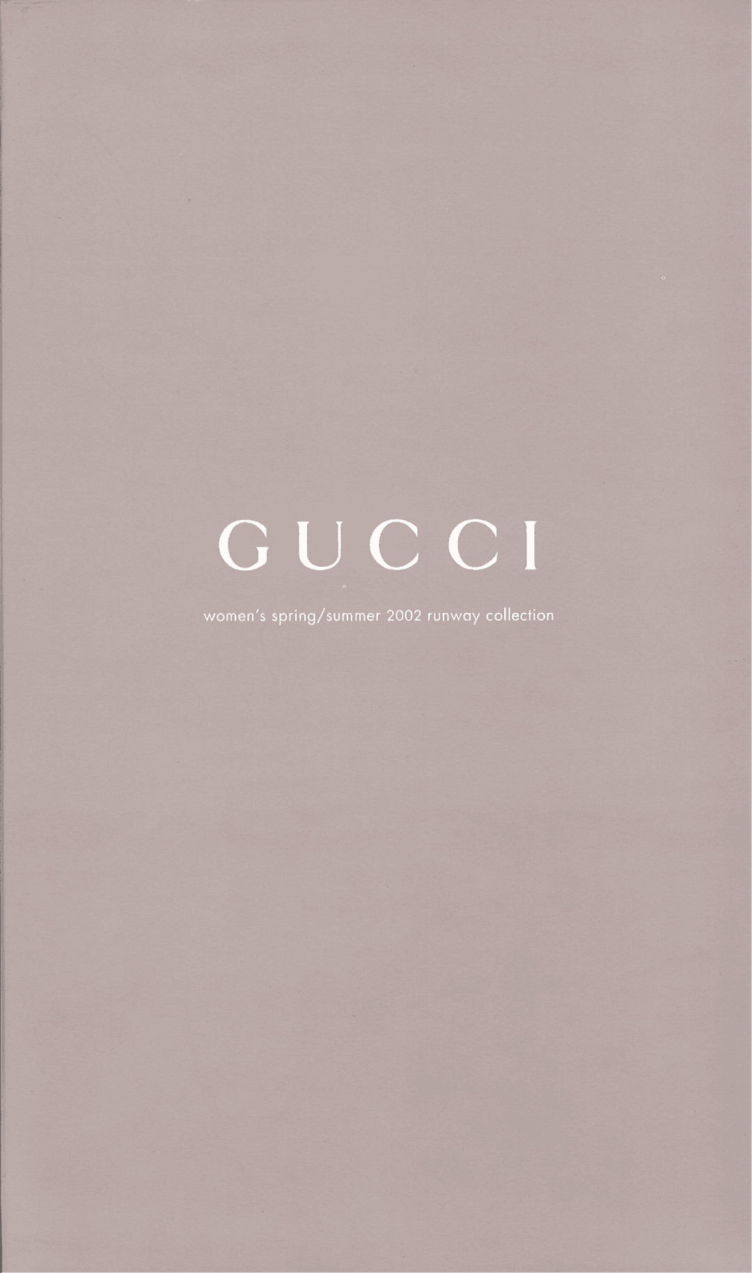 Cover photo for 'Gucci S/S02 Womenswear Lookbook' by Gucci