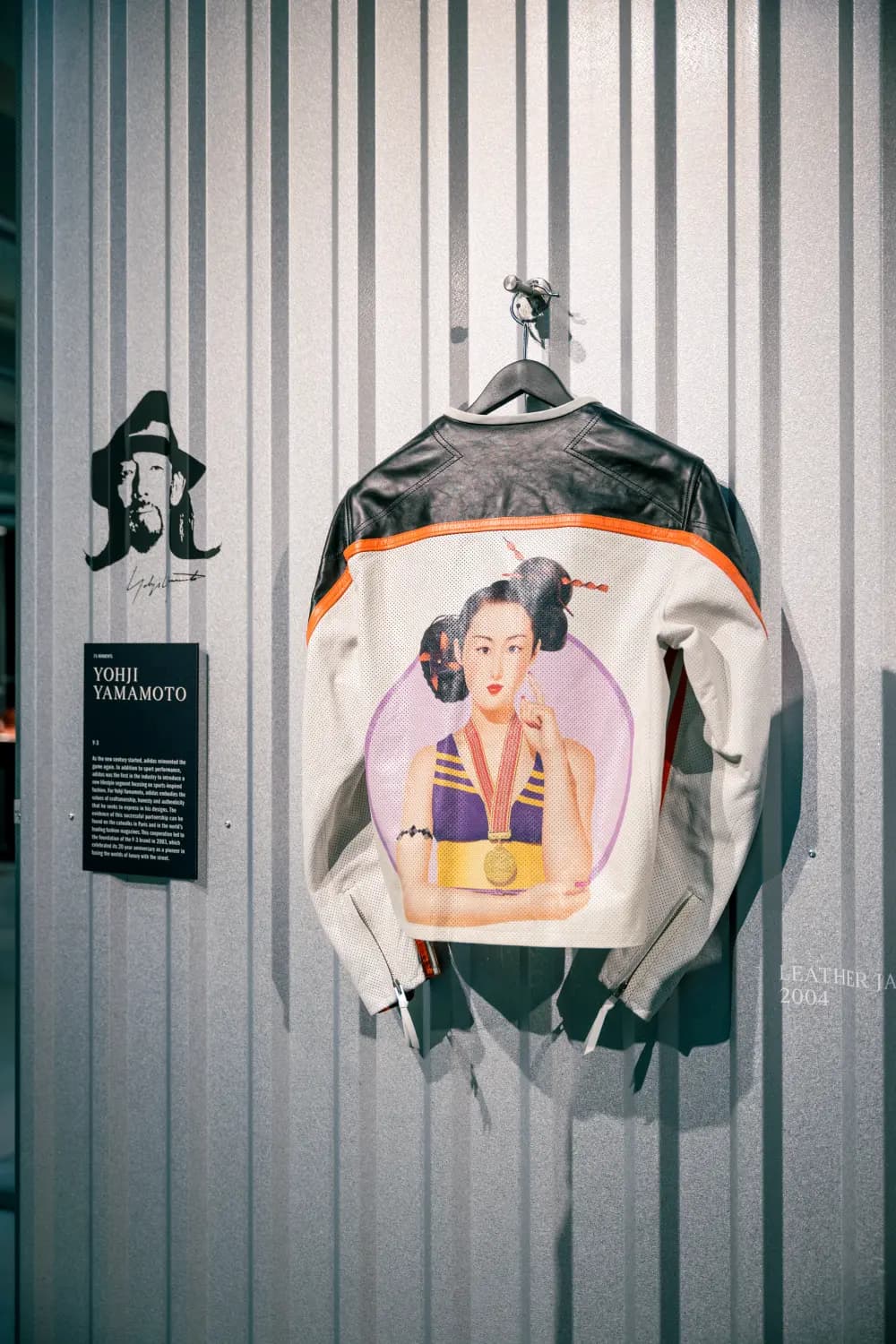 Yohji Yamamoto Adidas Y-3 HEROES leather jacket