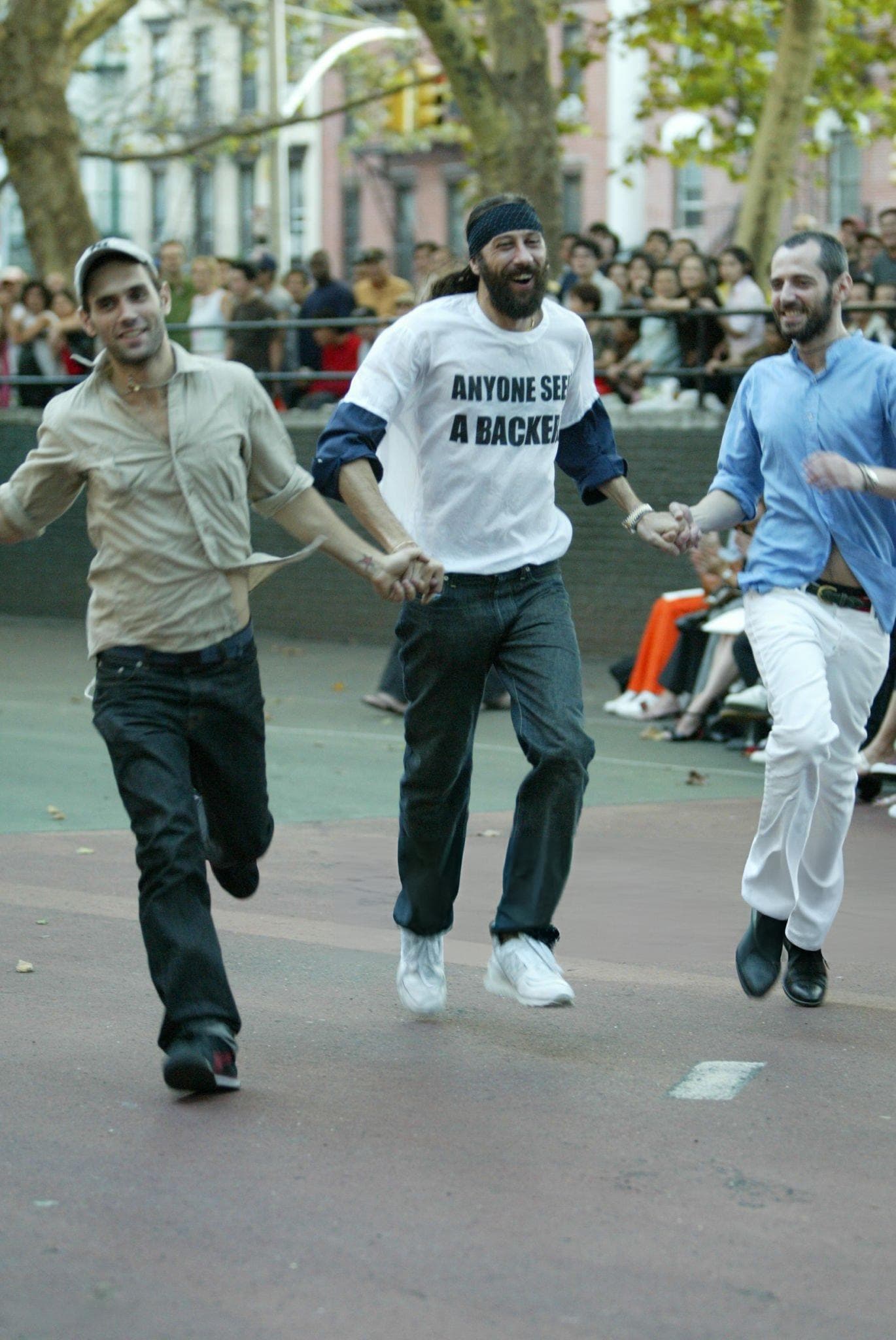 "Anyone seen a backer?" Miguel Adrover closes S/S 2005.