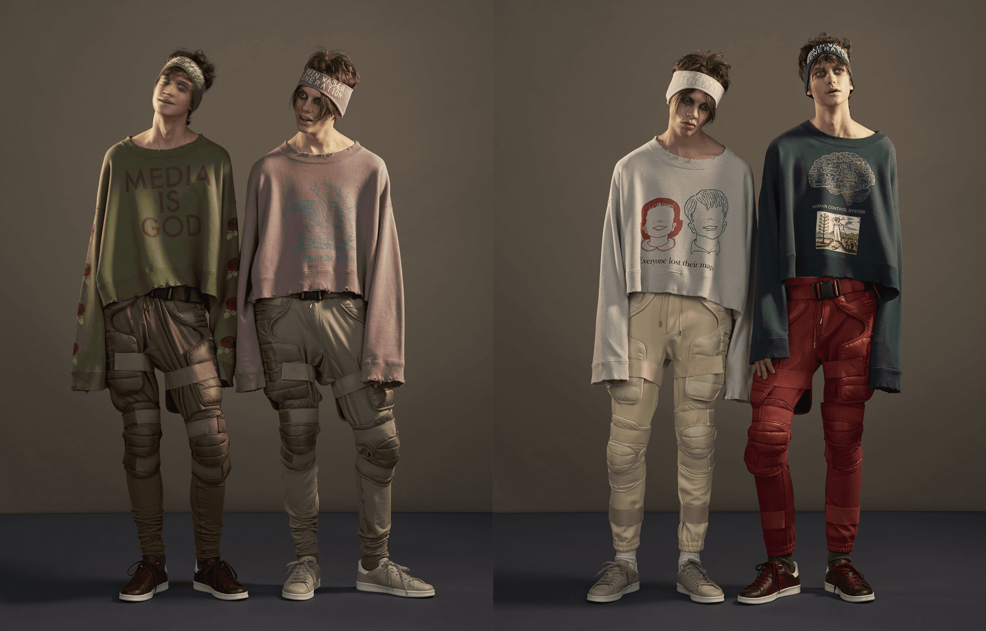 Undercover A/W 2018 'BRAINWASHED GENERATION'. Original Source: Undercover Website.
