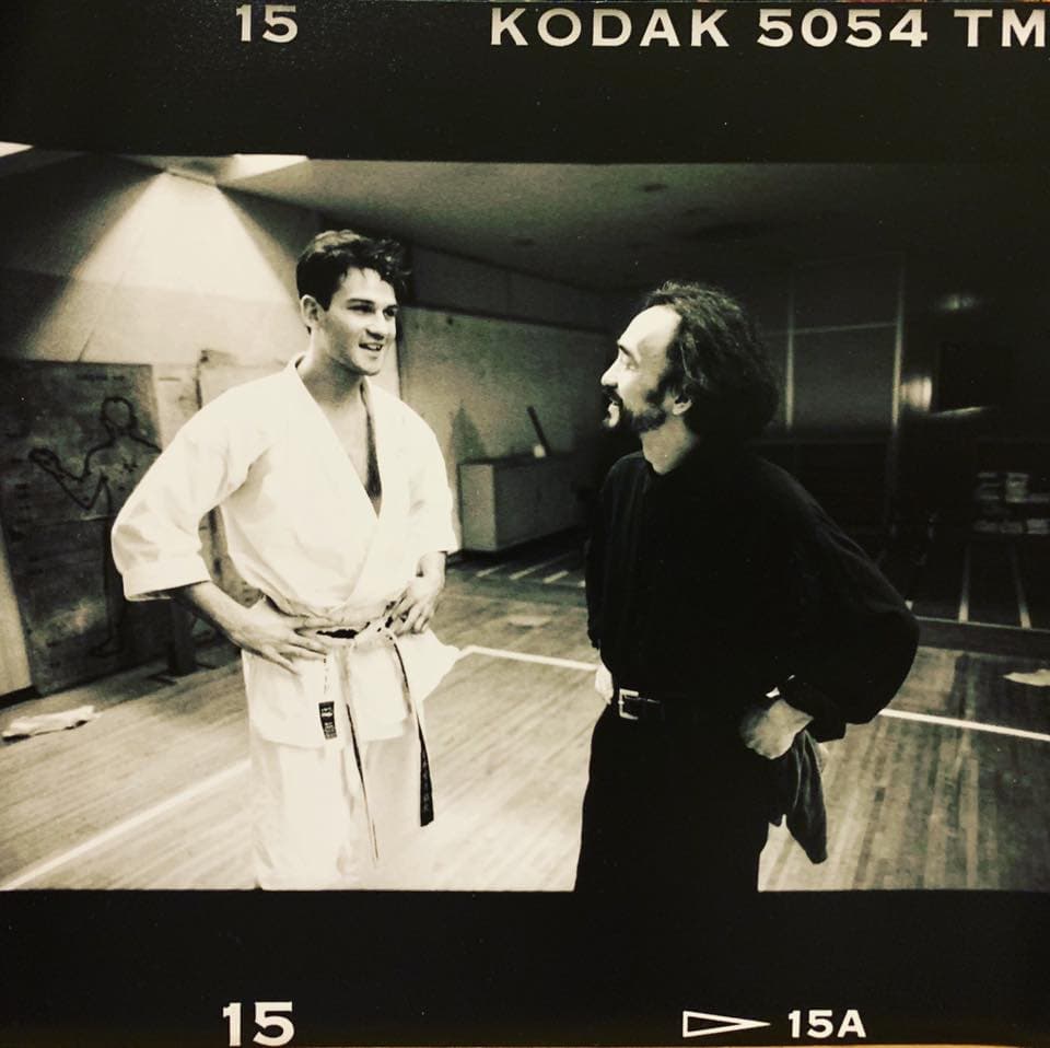Richard Amos and Yohji Yamamoto, 1993 (Source: Facebook)